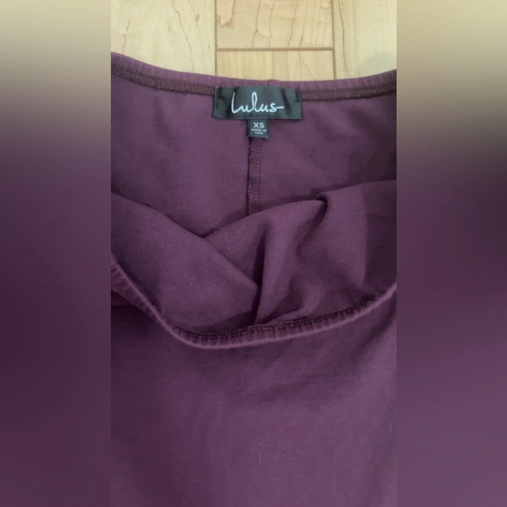 LULU’S LIKE A BIRD PLUM PURPLE OFF-THE-SHOULDER BODYSUIT